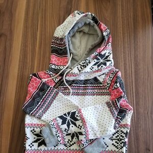 Double hooded sweatshirt